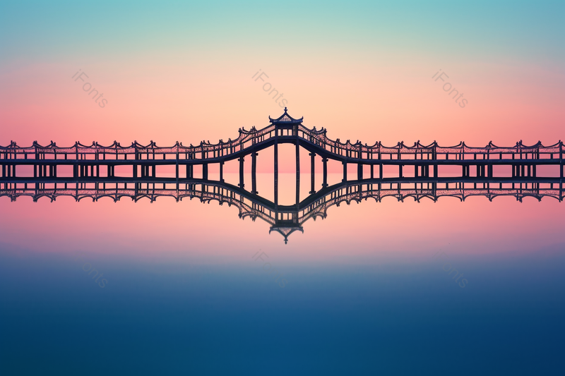 美丽的景色景点景观海面上的桥,高清,摄影图,摄影图片,图片大全,摄影图免费下载